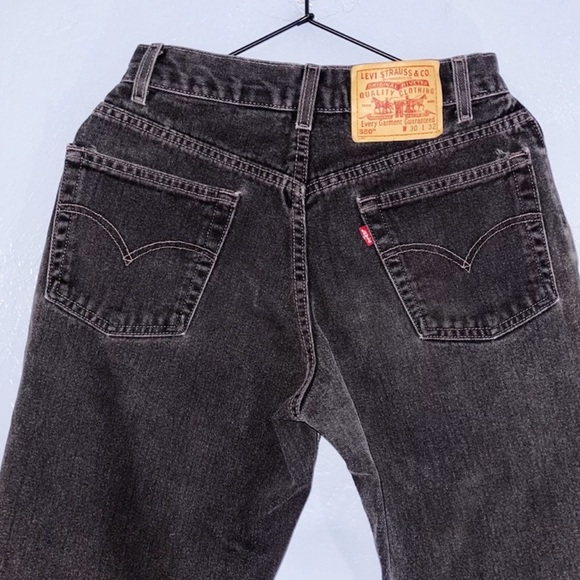 Levi's 550 Faded Black Vintage Straight Leg Jean 30/27" - Picture 5 of 12